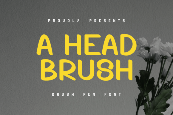 A Head Brush: A Playful Font for Editorial Design