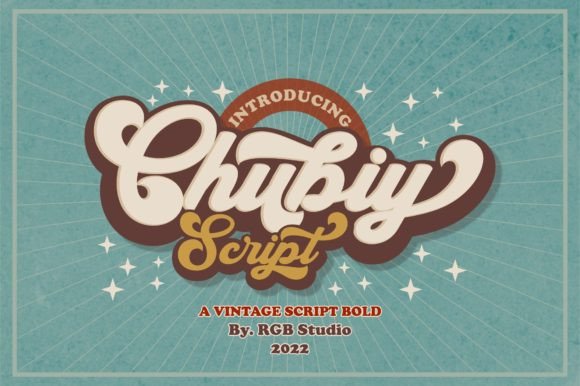 Chubiy: A Retro Bold Script Font for Web Design