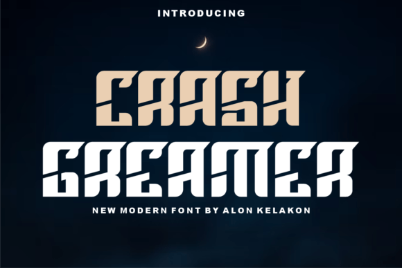 Crash Greamer: A Modern Techno Display Font for Digital Design