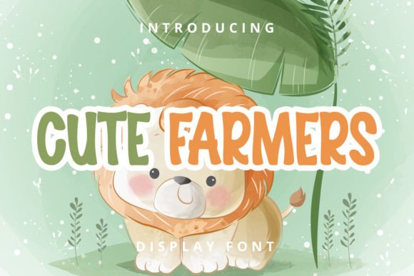 Cute Farmers Font for Campaign Creatives