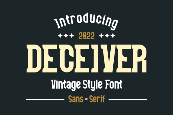 Deceiver: A Vintage-Style Font That Elevates Campaign Design
