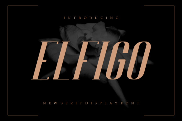 Elfigo: A Modern Display Font for Handmade Creations