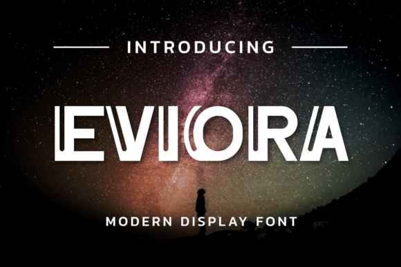 Eviora: A Cool Display Font for Polished Branding
