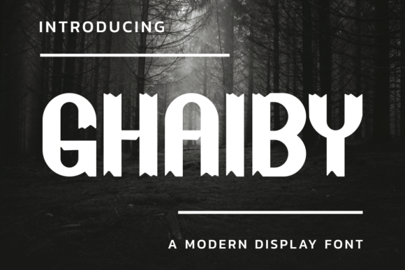 Ghaiby: A Modern Display Font for Bold Branding