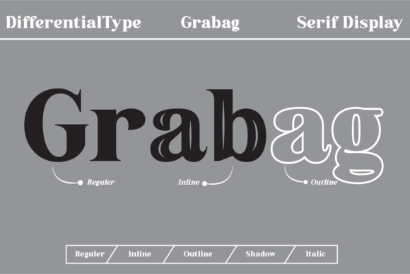 Grabag: A Bold Vintage Display Font for Modern Branding