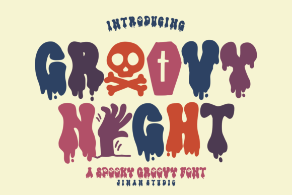 Groovy Night Font for Handmade Creations