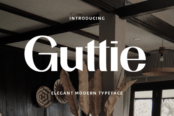 Guttie: A Modern Display Font for Web Design