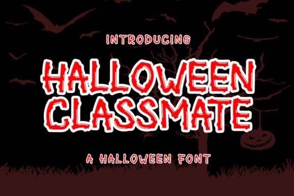 Halloween Classmate Font for Branding and Design