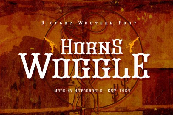 Horns Woggle: A Western-Style Display Font for Editorial Design