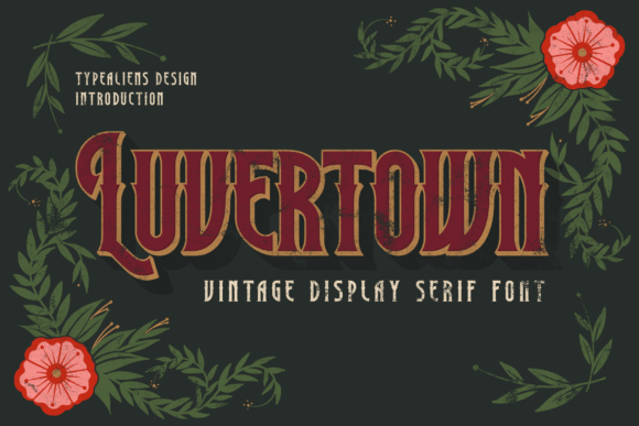 Luvertown: A Stylish Display Font for Modern Branding