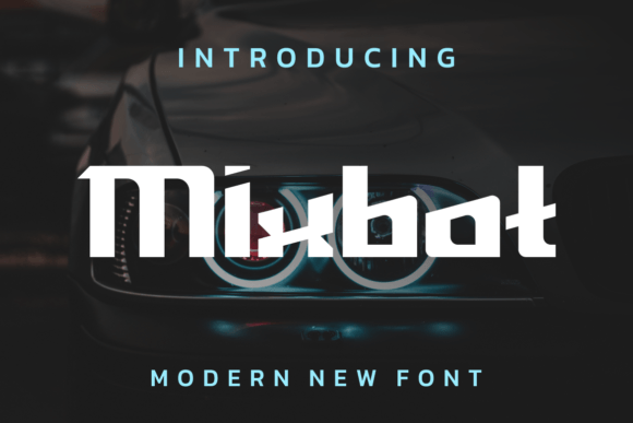 Mixbot: A Futuristic Display Font for Bold Branding