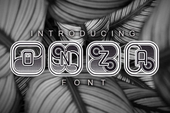 Onza Display Font for Handmade Creations