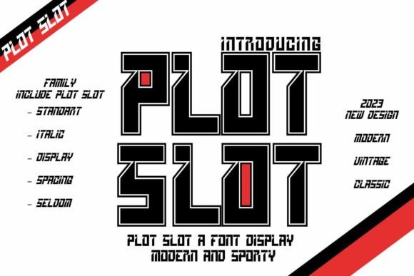 Plot Slot: A Bold Display Font for Handmade Creations