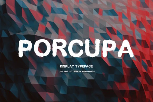 Porcupa: A Whimsical Display Font for Digital Creativity