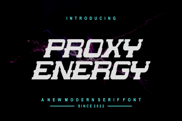 Proxyenergy Font for Modern Web Design