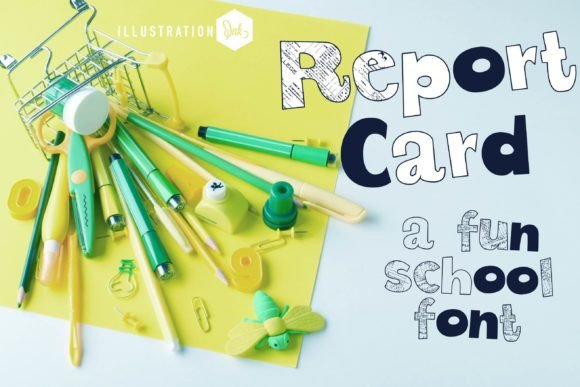 Report Card Font for Handmade Creations