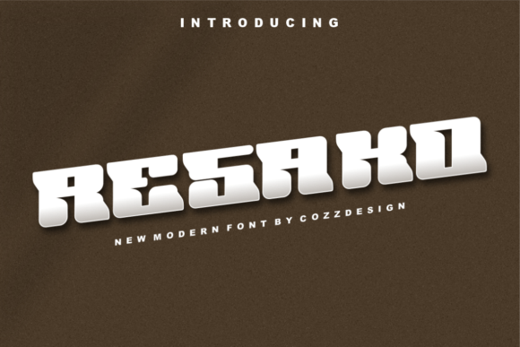 Resako: A Modern Display Font for Digital Creativity