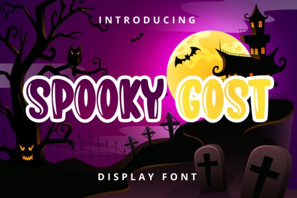 Spooky Gost: A Playful Display Font for Digital Design