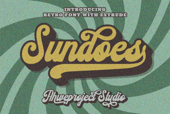 Sundoes: A Groovy Script Font for Modern Editorial Design