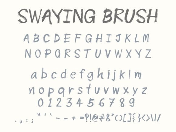 Swaying Brush: A Playful Display Font for Creative Campaigns